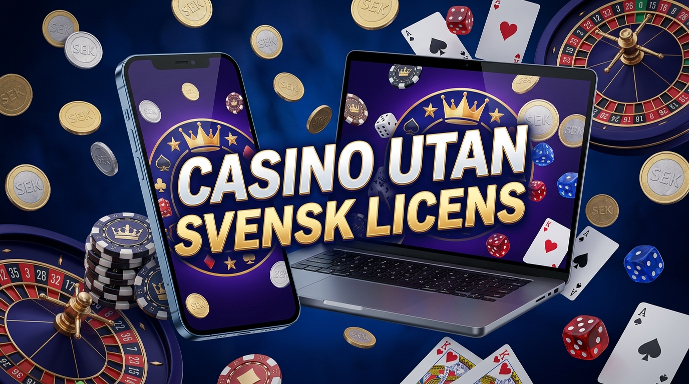 Casino utan svensk licens med internationella spel och bonusar för svenska spelare
